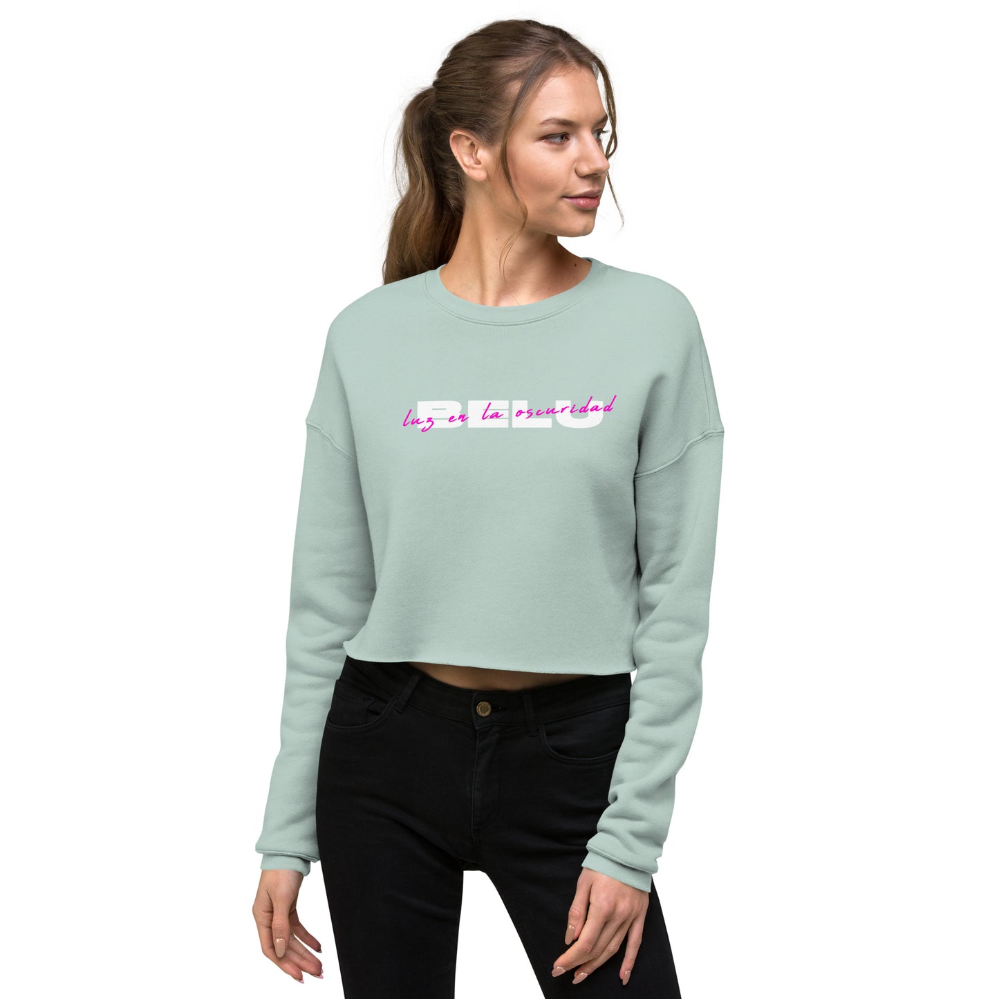 "Luz en la oscuridad" Crop long sleeve by BELU